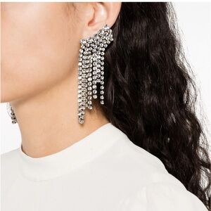 Isabel Marant crystal fringe drop earrings